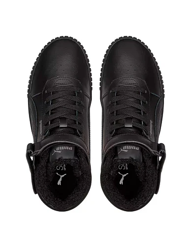 Жіночі черевики PUMA Carina 2.0 Mid WTR з екошкіри чорні (385852-01) - фото 6 - Miraton