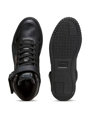 Женские ботинки PUMA Carina Street Mid из экокожи черные - фото 6 - Miraton