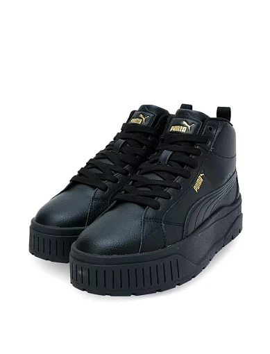 Жіночі черевики PUMA Karmen II Mid з екошкіри чорні (397459-02) - фото 3 - Miraton