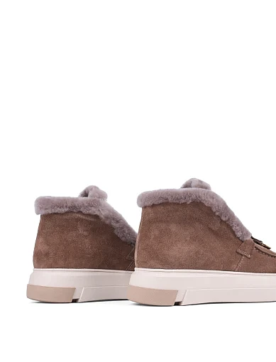 Жіночі черевики Attizzare велюрові коричневі (109414) - фото 4 - Miraton