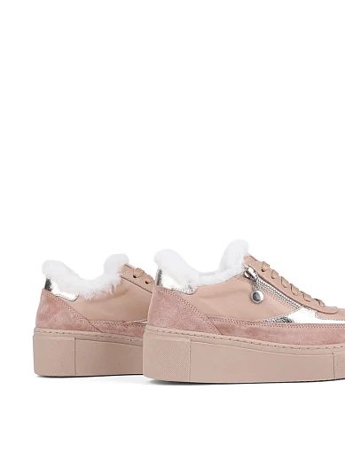 Жіночі кеди Attizzare шкіряні бежеві (5022T-16) - фото 4 - Miraton