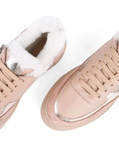 Жіночі кеди Attizzare шкіряні бежеві (5022T-16) - фото 5 - Miraton