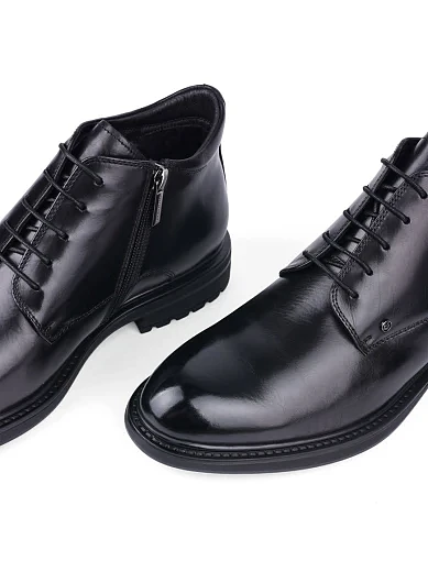 Чоловічі черевики Miguel Miratez шкіряні чорні - фото 5 - Miraton