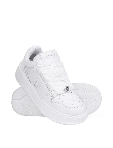 Жіночі кеди WINDSOR SMITH шкіряні білі шкіряні (AWAKEN) - фото 2 - Miraton