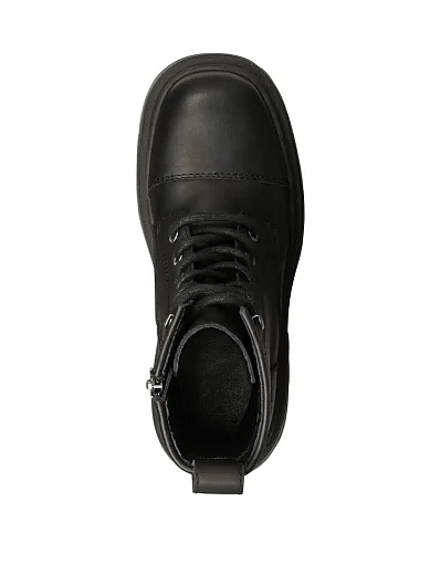 Жіночі черевики WINDSOR SMITH шкіряні чорні з підкладкою зі штучного хутра (DESTROY) - фото 3 - Miraton