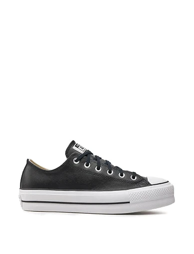 Жіночі кеди Converse Chuck Taylor All Star шкіряні чорні (561681C) фото 1