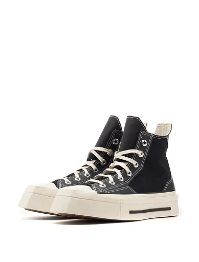 Жіночі черевики Converse Chuck 70 De Luxe Squared тканинні чорні (A06435C) - фото 5 - Miraton