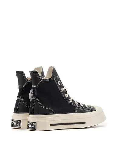 Жіночі черевики Converse Chuck 70 De Luxe Squared тканинні чорні (A06435C) - фото 6 - Miraton