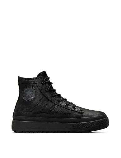 Жіночі черевики Converse CHUCK TAYLOR ALL STAR EQUIP WP шкіряні чорні з підкладкою з текстилю (A08557C) фото 1