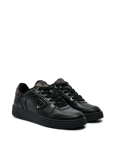 Жіночі кеди Guess зі штучної шкіри чорні (FLTDAI FAL12) - фото 2 - Miraton