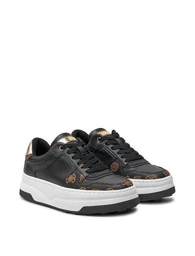 Жіночі кеди Guess Marlew FLTQNZ FAL12 зі штучної шкіри чорні (FLTQNZ FAL12) - фото 2 - Miraton