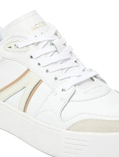 Жіночі кеди Lacoste L002 шкіряні білі шкіряні (748SFA00282J8) - фото 5 - Miraton