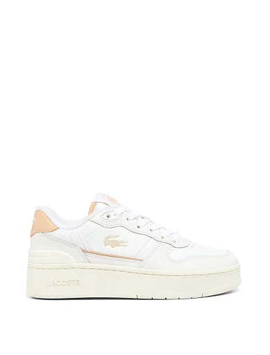 Жіночі кеди Lacoste шкіряні білі (748SFA011765T) фото 1