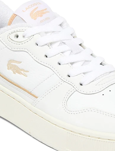 Жіночі кеди Lacoste шкіряні білі (748SFA011765T) - фото 6 - Miraton