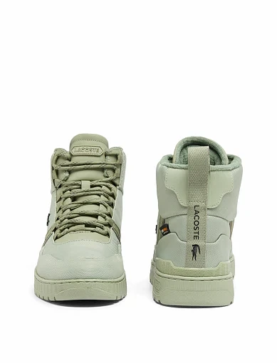 Чоловічі черевики Lacoste T-Clip тканинні зелені з підкладкою з текстилю - фото 5 - Miraton
