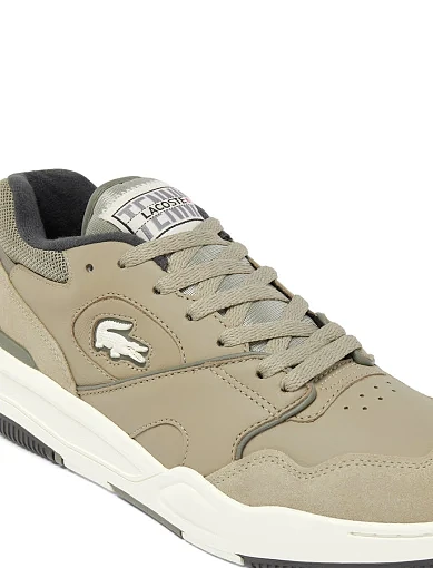 Чоловічі кеди Lacoste Lineshot шкіряні зелені - фото 6 - Miraton