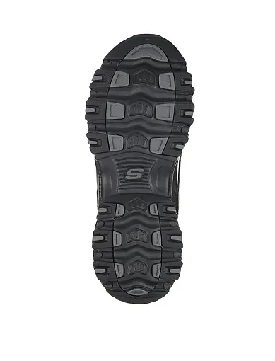 Жіночі кросівки Skechers D'LITES FRESH STAR шкіряні чорні з підкладкою з текстилю (11931 BBK) - фото 4 - Miraton