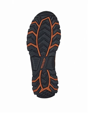 Чоловічі черевики Skechers Relaxed Fit Rickter Branson зі штучної шкіри коричневі з підкладкою з тек - фото 4 - Miraton