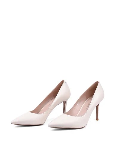 Жіночі туфлі MiaMay шкіряні рисового кольору (MP355-1-2M) - фото 3 - Miraton