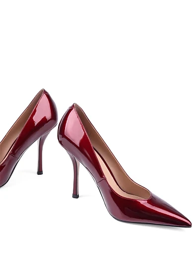 Жіночі туфлі MiaMay лакові бордові (MP925-2-5) - фото 2 - Miraton