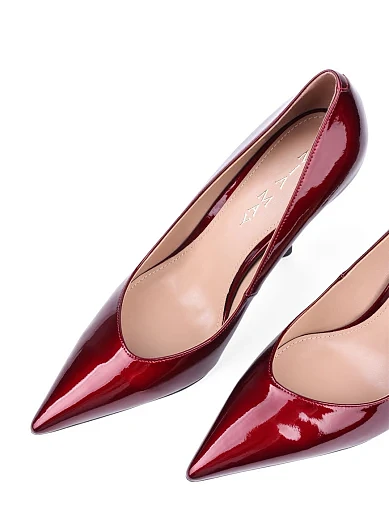 Жіночі туфлі MiaMay лакові бордові (MP925-2-5) - фото 5 - Miraton