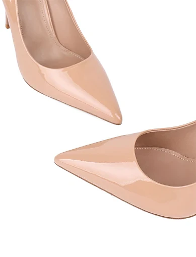 Жіночі туфлі MIRATON лакові бежеві (MP926-1-8) - фото 5 - Miraton