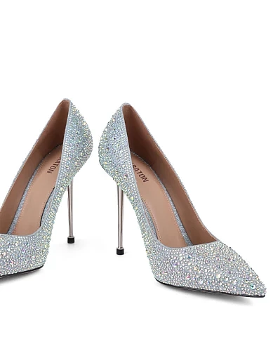 Жіночі туфлі MIRATON з камінням різнокольорові (MP833H-1-12) - фото 2 - Miraton