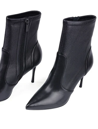 Жіночі черевики MiaMay шкіряні чорні з підкладкою з байки (MA578T06-42-1) - фото 5 - Miraton