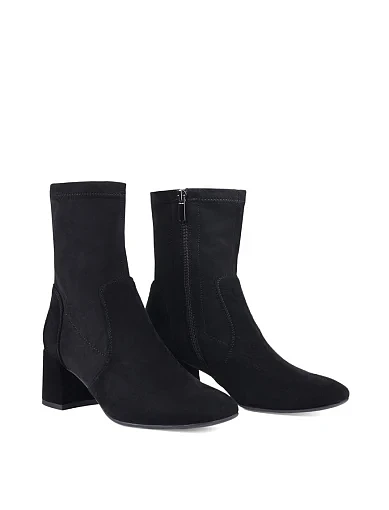 Жіночі черевики Attizzare велюрові чорні з підкладкою з байки (JR1026-12) - фото 3 - Miraton