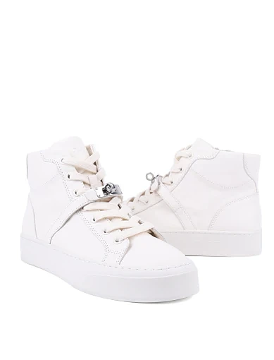 Жіночі черевики MIRATON шкіряні білі з підкладкою з байки (JR1102B-2) - фото 2 - Miraton