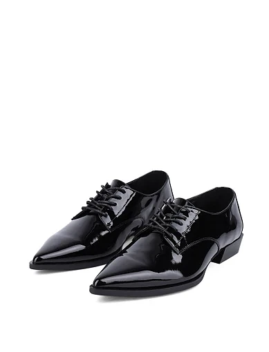 Жіночі туфлі MIRATON з наплака чорні (JR1118C-1) - фото 3 - Miraton