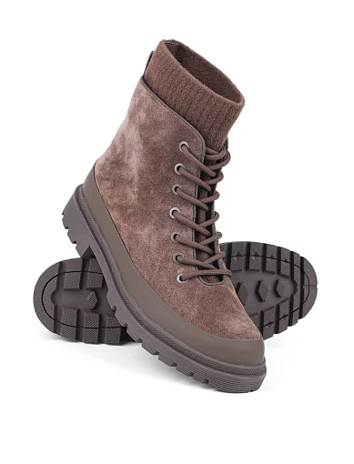 Жіночі черевики Attizzare замшеві коричневі замшеві (JR1131-1D) - фото 2 - Miraton