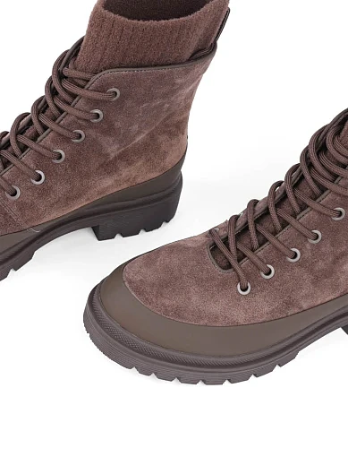 Жіночі черевики Attizzare замшеві коричневі замшеві (JR1131-1D) - фото 5 - Miraton