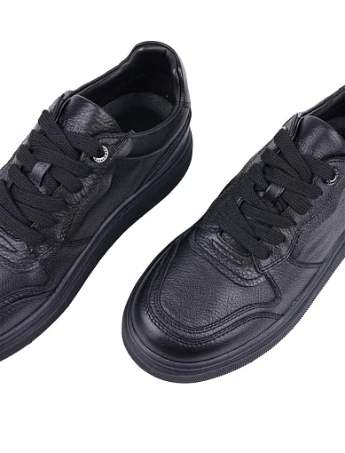 Жіночі кеди MIRATON шкіряні чорні (JR1132A-2) - фото 5 - Miraton