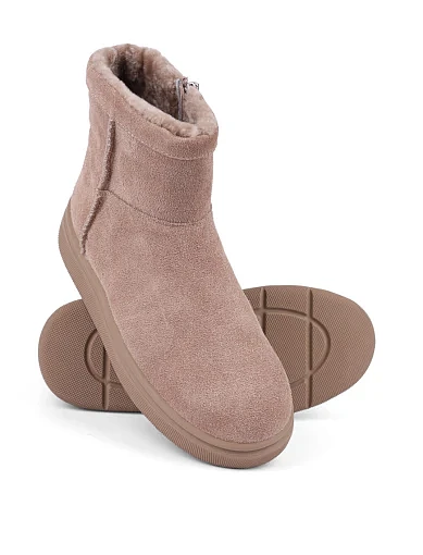 Жіночі черевики Attizzare велюрові бежеві (JR1132B-3) - фото 2 - Miraton