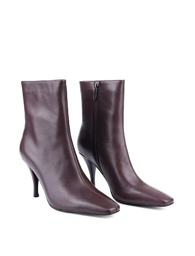 Женские ботинки MIRATON кожаные коричневые - фото 3 - Miraton