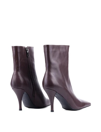 Женские ботинки MIRATON кожаные коричневые - фото 4 - Miraton