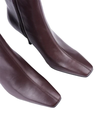 Женские ботинки MIRATON кожаные коричневые - фото 5 - Miraton