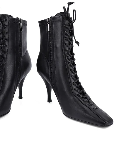 Жіночі черевики MIRATON тканинні чорні з підкладкою з натуральної шкіри (JR1135-5) - фото 3 - Miraton