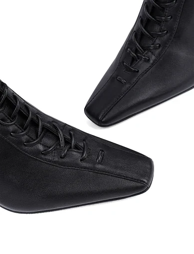 Жіночі черевики MIRATON тканинні чорні з підкладкою з натуральної шкіри (JR1135-5) - фото 6 - Miraton