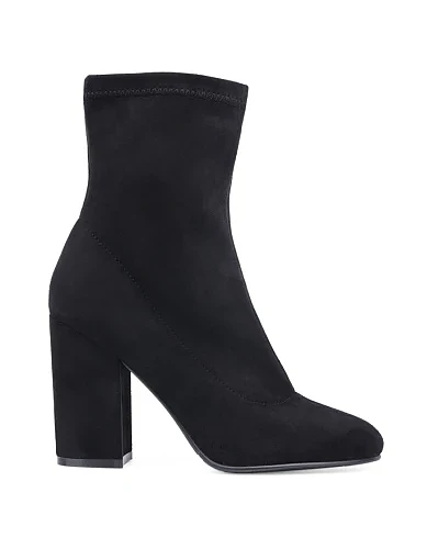 Жіночі черевики Attizzare велюрові чорні з підкладкою з байки (JR199-101) - фото 1 - Miraton