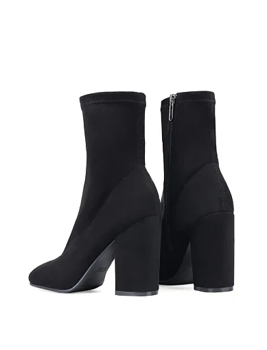 Жіночі черевики Attizzare велюрові чорні з підкладкою з байки (JR199-101) - фото 4 - Miraton