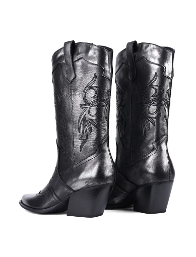 Жіночі черевики козаки MIRATON шкіряні (JR886-72) - фото 4 - Miraton