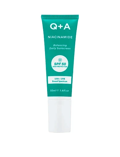 Балансирующий солнцезащитный крем для лица Q+A Niacinamide Balancing Daily Sunscreen 50ml фото 1