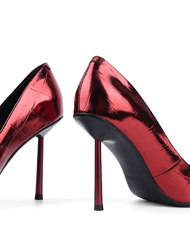 Жіночі туфлі MIRATON шкіряні червоні (5997-501-H1410) - фото 3 - Miraton