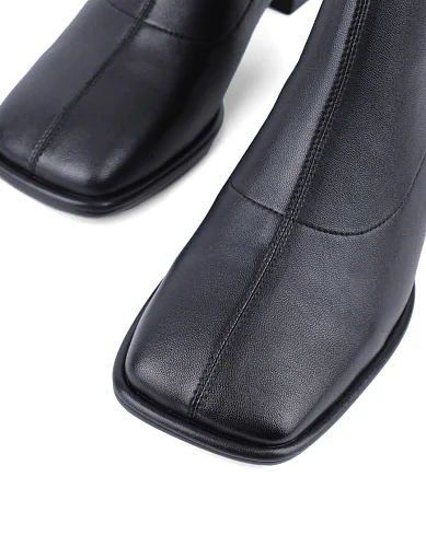 Жіночі черевики MIRATON шкіряні чорні з підкладкою з байки (6572-501-1) - фото 5 - Miraton