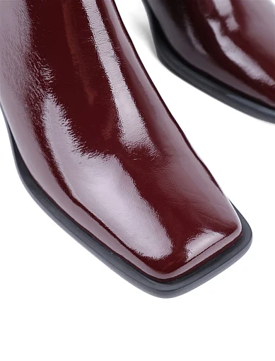 Жіночі черевики Attizzare з наплака бордові з підкладкою з натуральної шкіри (F390-801-5) - фото 5 - Miraton