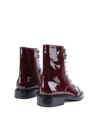 Жіночі черевики Attizzare лакові бордові з підкладкою з байки (F705-803-3) - фото 4 - Miraton