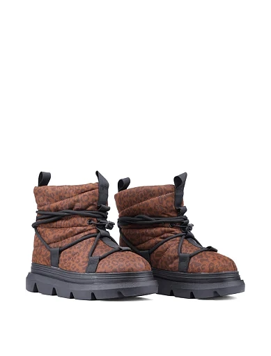 Жіночі черевики Attizzare тканинні леопардові з підкладкою зі штучного хутра (2080-1-2) - фото 3 - Miraton