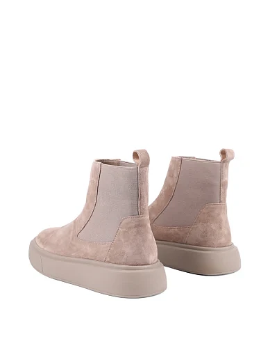 Жіночі черевики Attizzare велюрові бежеві з підкладкою з байки (2202-33-2) - фото 4 - Miraton